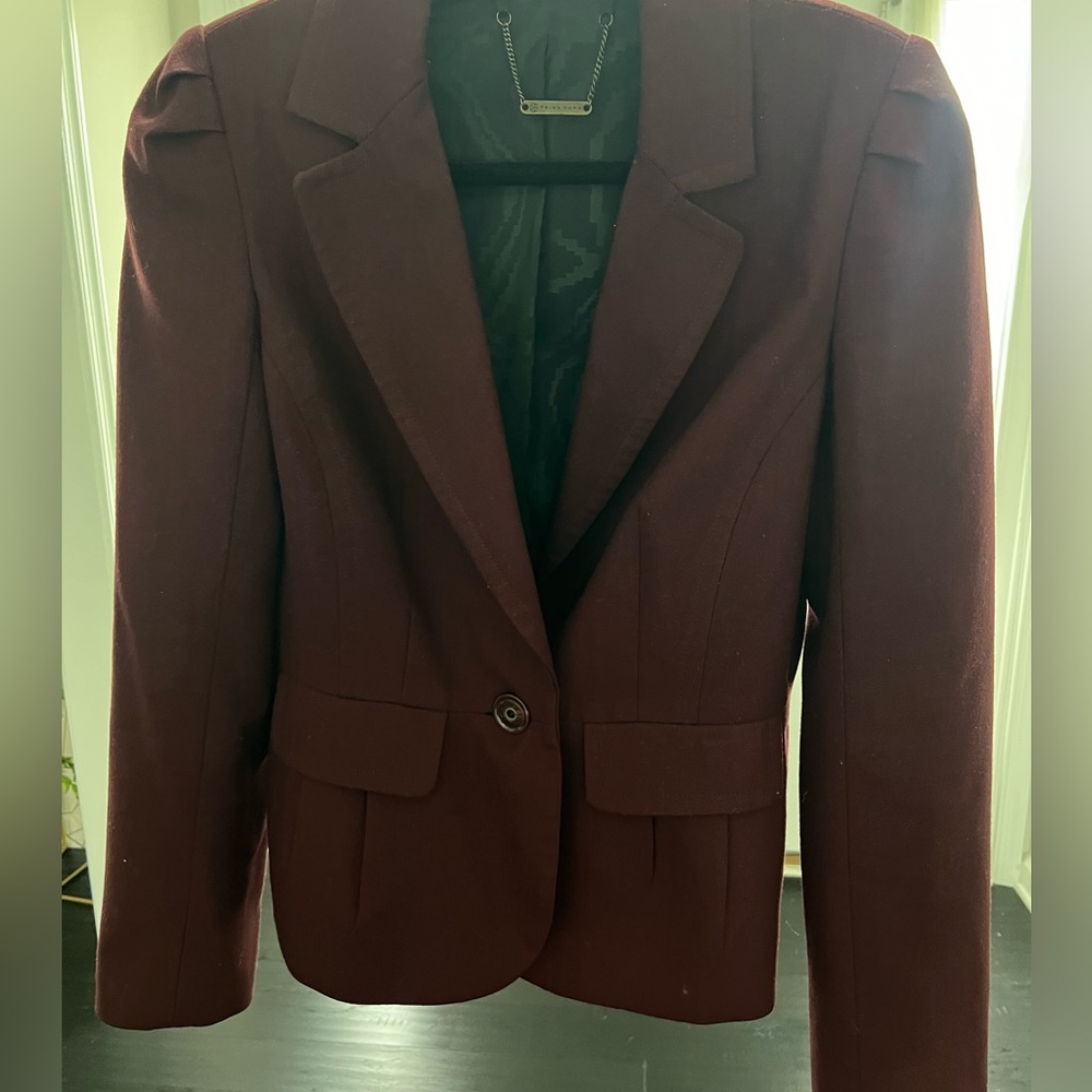 Burgundy Trina Turk Blazer